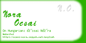 nora ocsai business card